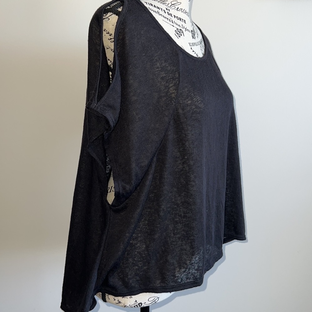 Free People black top short sleeve XS New with tags